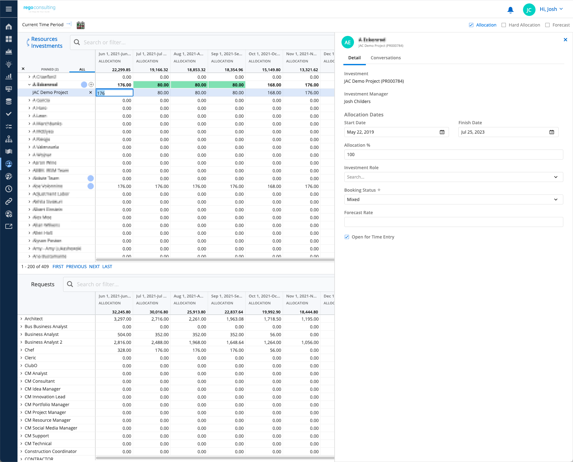 Clarity 15.9.2: Mixed Booking on Staffing Tab Clarity 15.9.2: Mixed Booking on Staffing Tab
