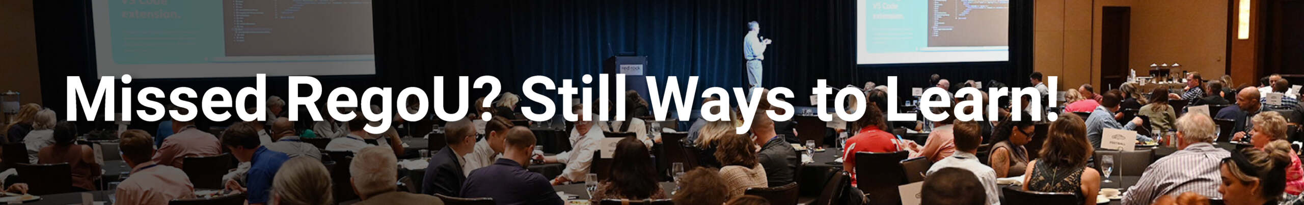 Ways to learn – RegoU Recap 2025 Las Vegas