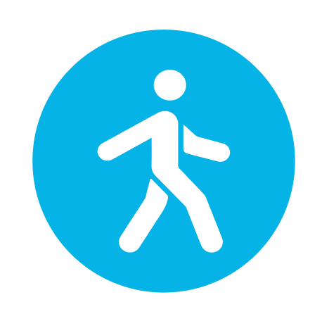 Icon of person walking